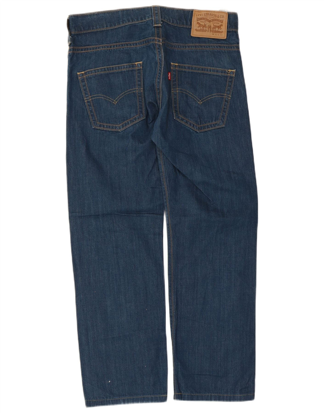 Levi's Herren Straight Jeans W33 L28 Blaue Baumwolle