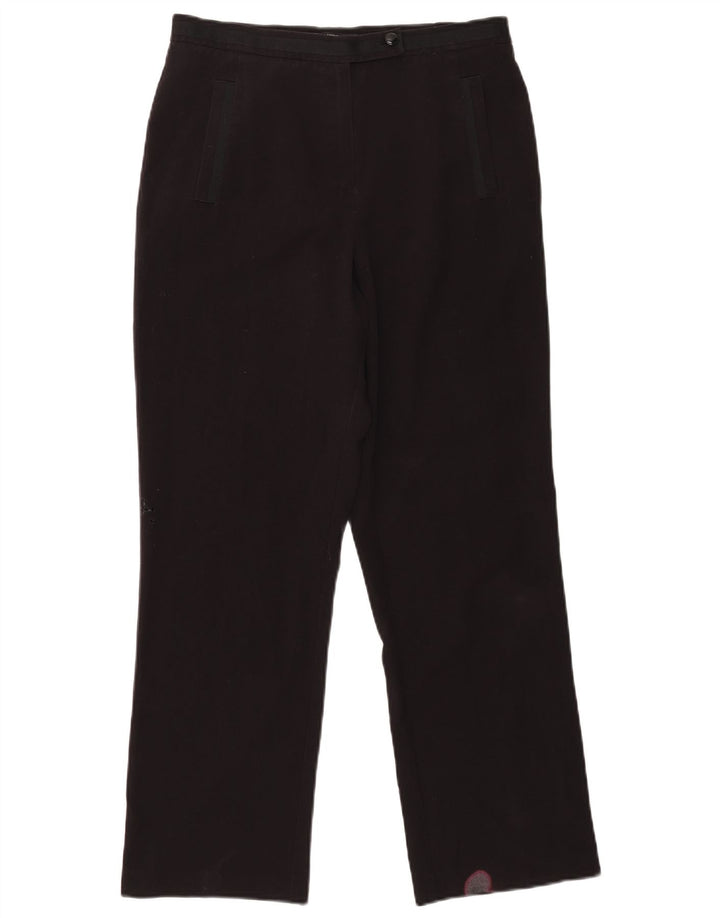 Marks & Spencer Damen gerade Anzughose UK 12 Medium W30 L27 Schwarz