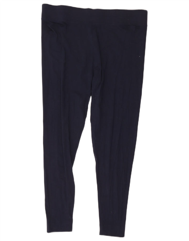 Marks & Spencer Damen Leggings UK 18 XL Marineblaue Viskose
