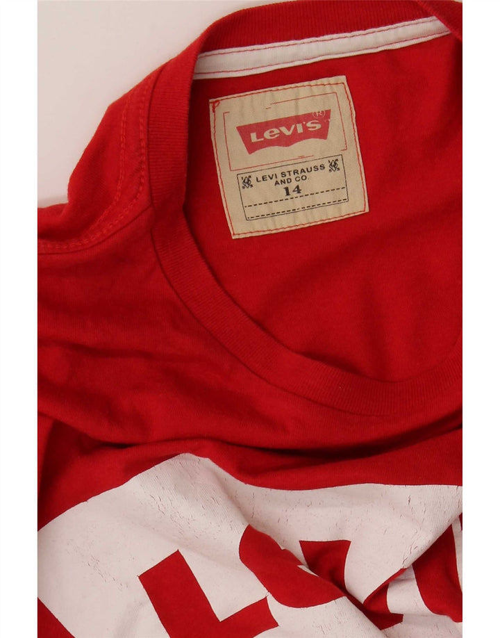 Levi's Jungen T-Shirt mit Grafik, 13–14 Jahre, Rot