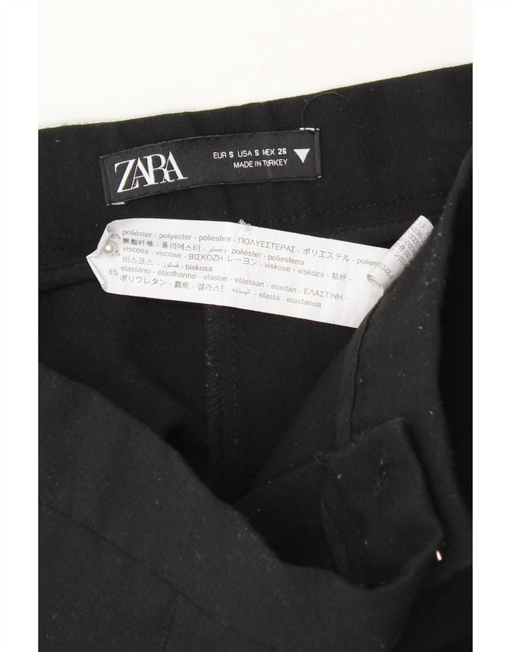 Zara Damen Skort UK 8 Small Schwarz Polyester