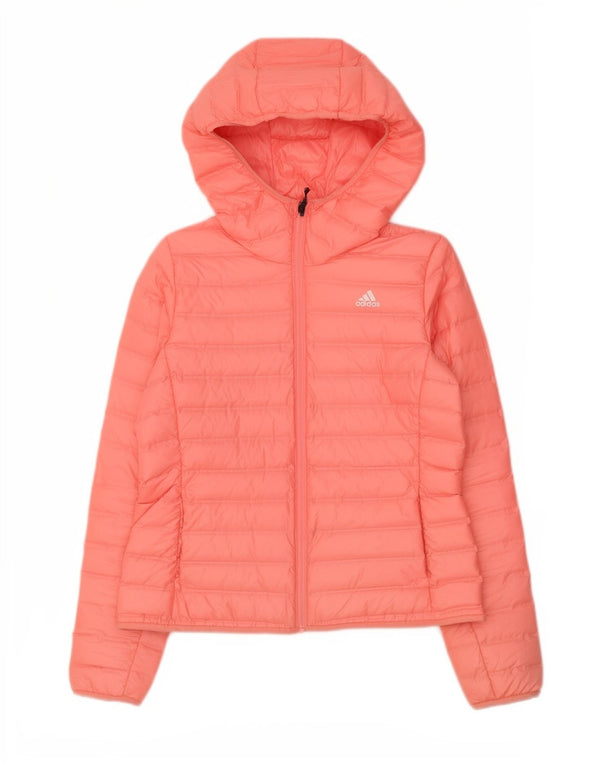 Adidas Damen Kapuzenjacke, wattiert, UK 12/14, mittelrosa, Polyester