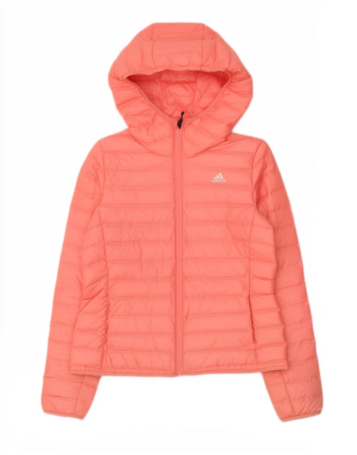 Adidas Damen Kapuzenjacke, wattiert, UK 12/14, mittelrosa, Polyester