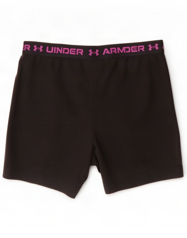 Under Armour Womens Graphic Sport Shorts UK 18 XL Schwarz