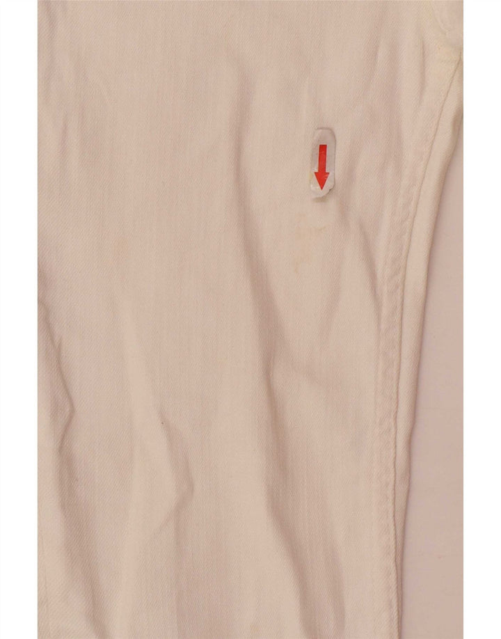 Zara Damen Schlagjeans EU 32 2XS W22 L26 Weiß