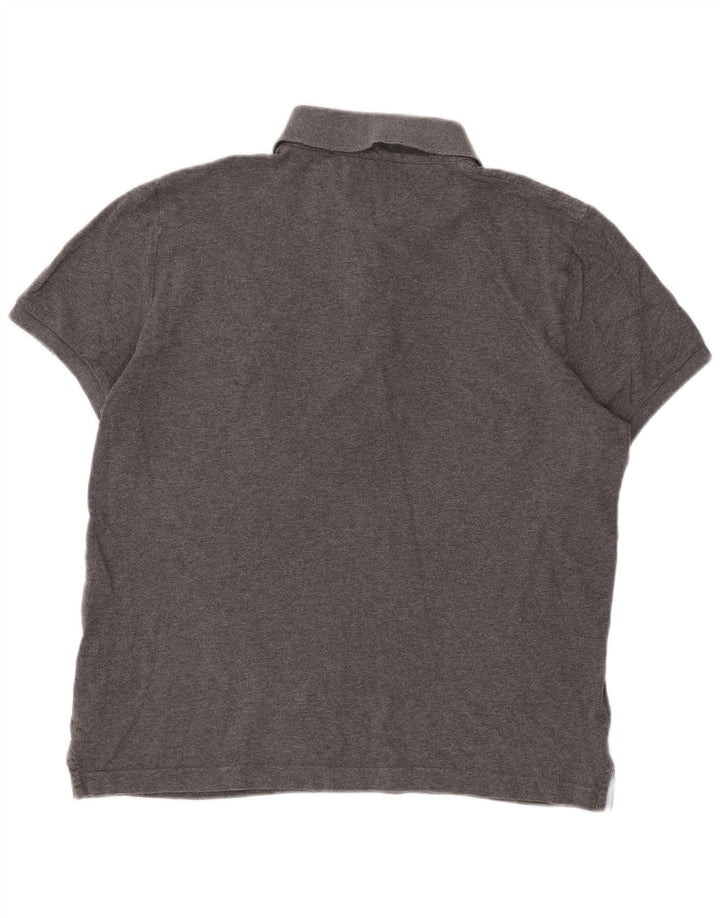Tommy Hilfiger Herren-Poloshirt mit individueller Passform, große graue Baumwolle