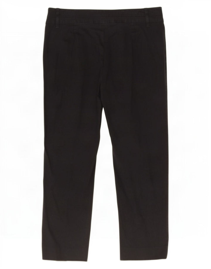Benetton Damen Caprihose IT 42 Medium W32 L22 Schwarz