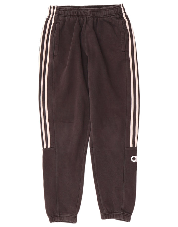 Adidas Mädchen-Trainingsanzug mit Grafik, Jogginghose, 13–14 Jahre, schwarze Baumwolle