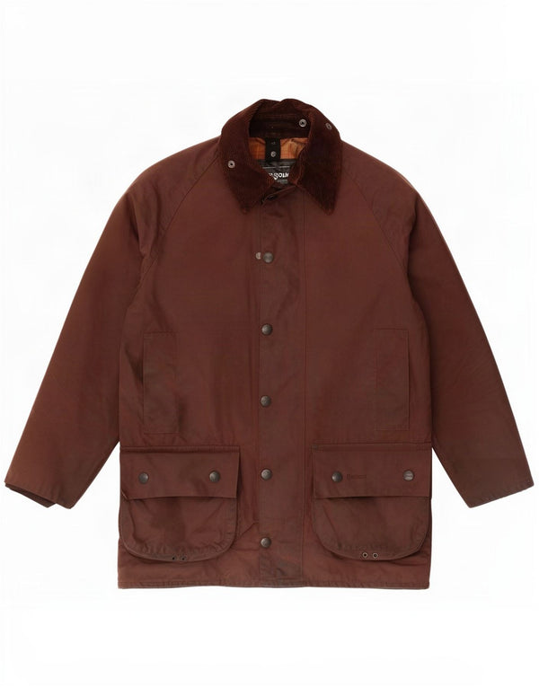 Barbour Mens Beaufort Waxed Cotton Jacket UK 36 Small Brown