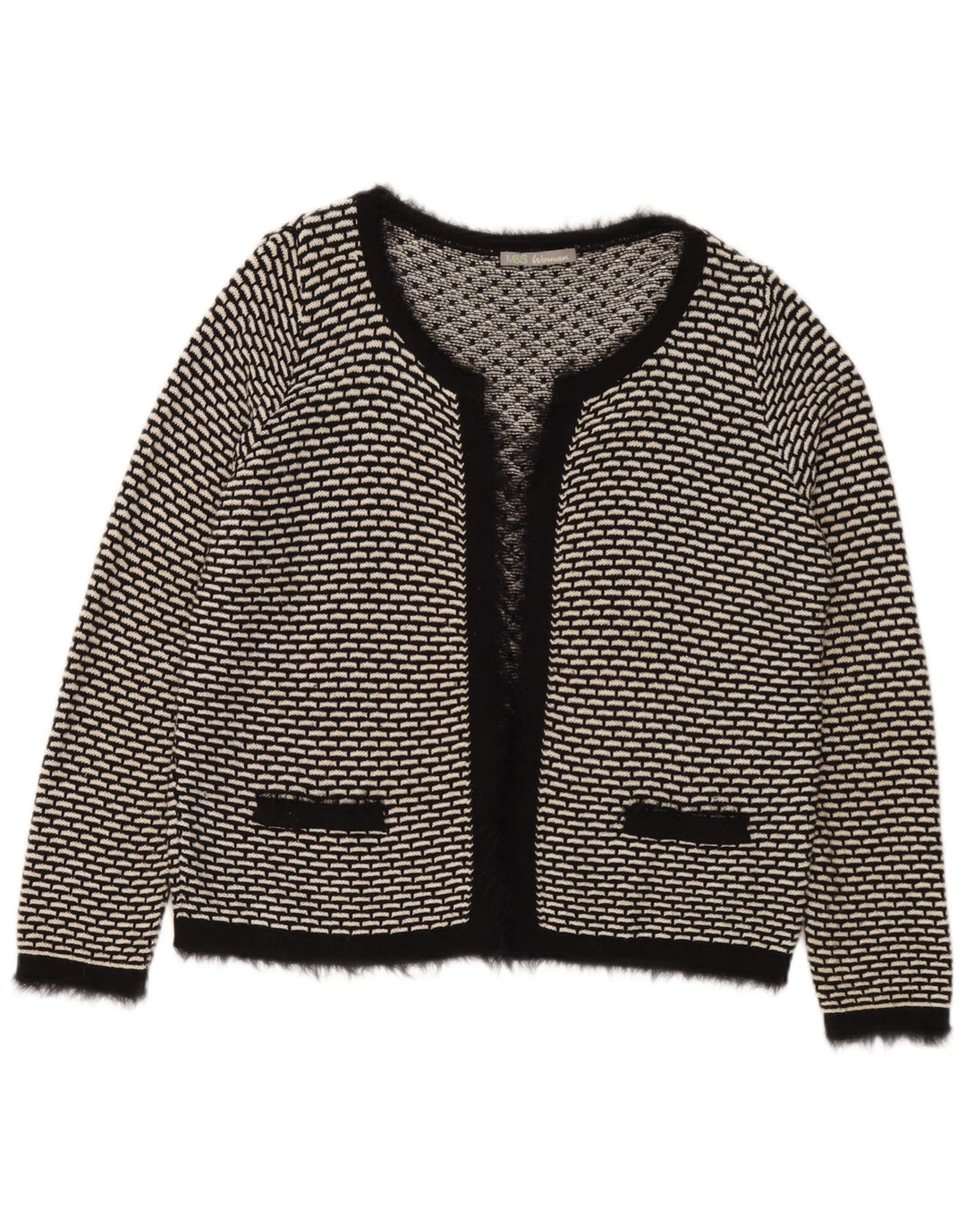 Marks & Spencer Damen-Strickjacke in Übergröße, Gr. 40, Größe L, Schwarz
