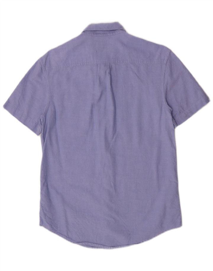 Penguin Herren-Kurzarmhemd, klein, aus blauer Baumwolle