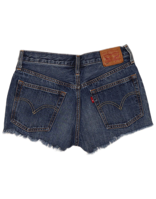 Levi's Damen 501 Denim Shorts W26 Small Blaue Baumwolle