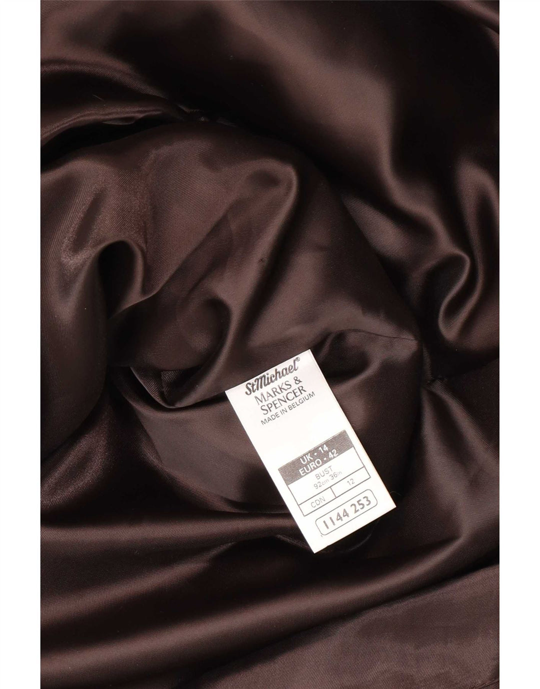 Marks & Spencer Damen Kunstpelzmantel UK 14 Large Braun Polyacryl