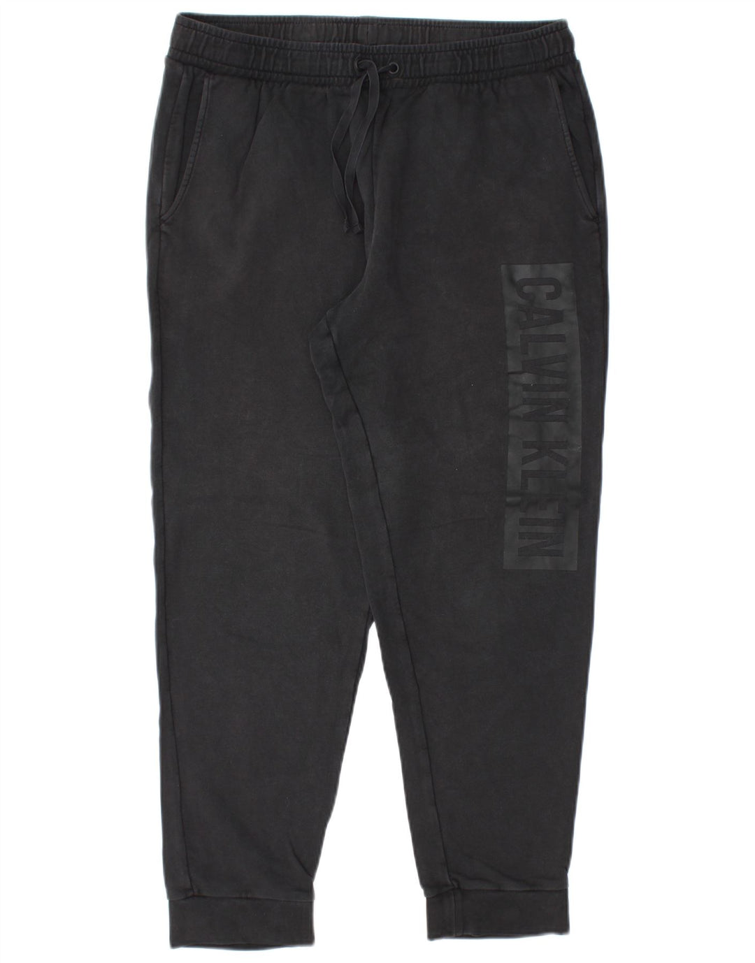 Calvin Klein Herren-Trainingshose mit Grafik, mittelschwarz, Baumwolle