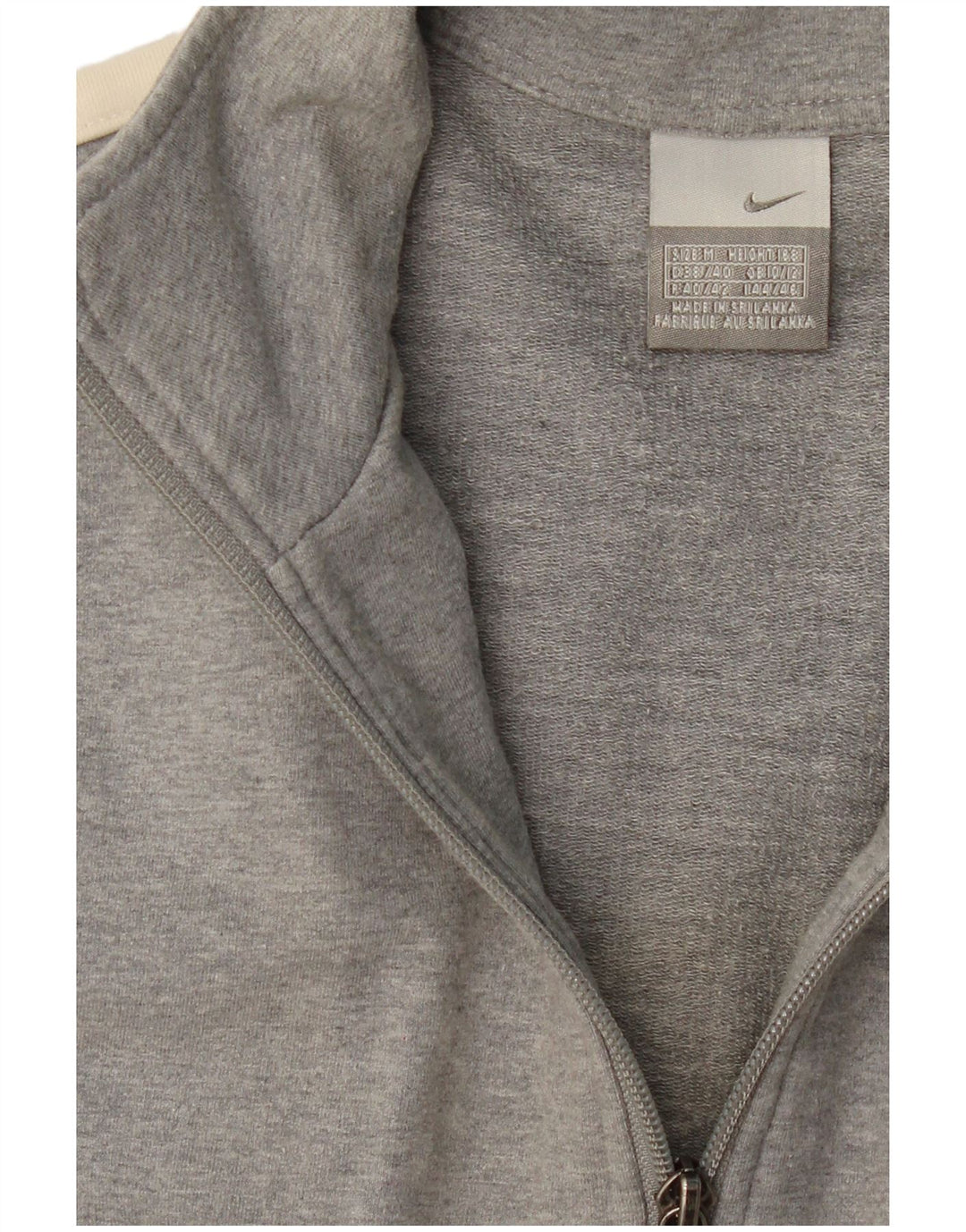 Nike Damen-Trainingsanzug-Top-Jacke UK 10/12 Mittelgrauer Farbblock