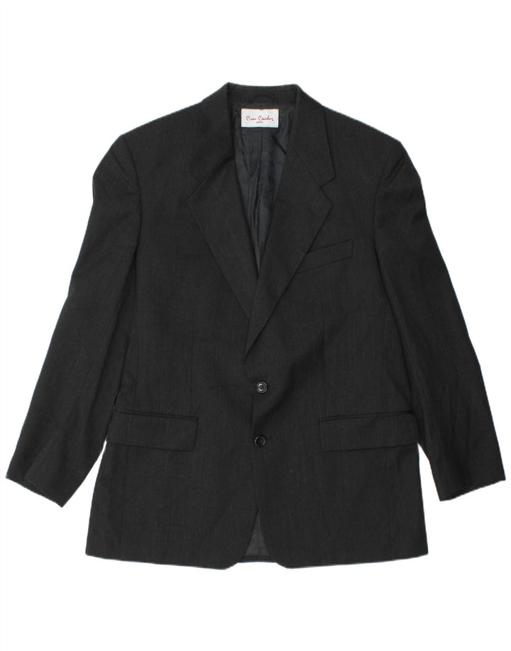 Pierre Cardin Herren-Blazer mit 2 Knöpfen, UK 38, Mittelschwarz, Schurwolle