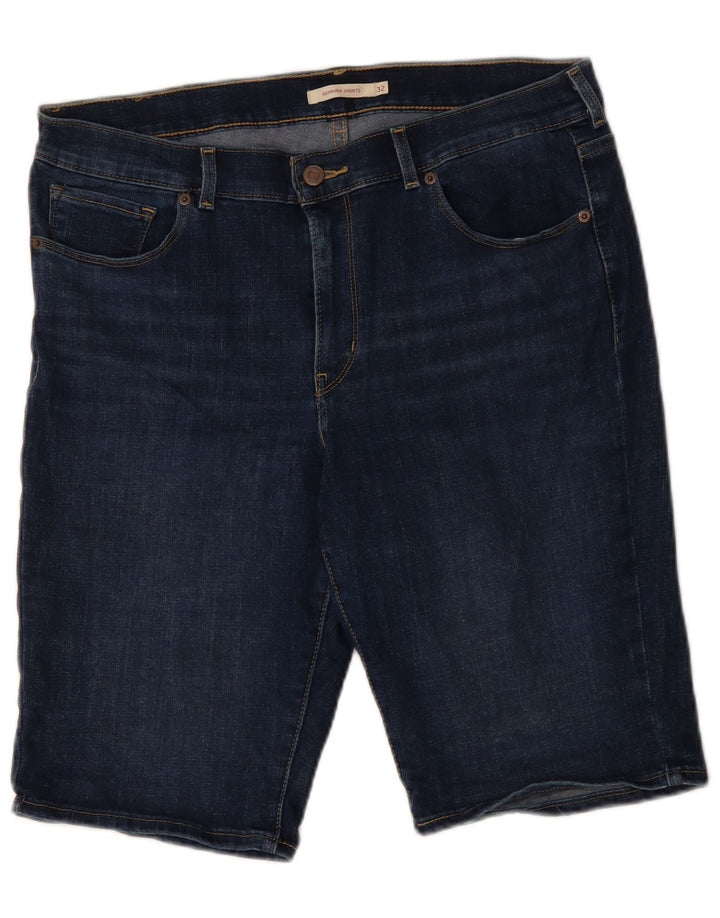Levi's Damen-Denim-Bermudashorts W32, mittelmarineblaue Baumwolle