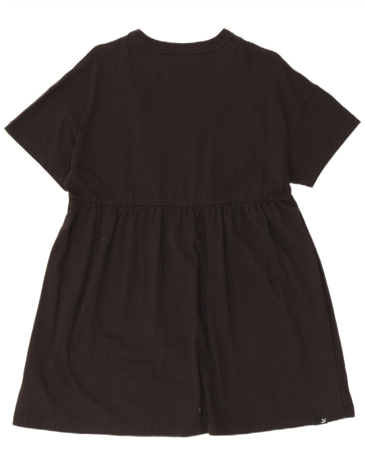 Puma Damen A-Linien-Kleid UK 14 Mittelschwarze Baumwolle