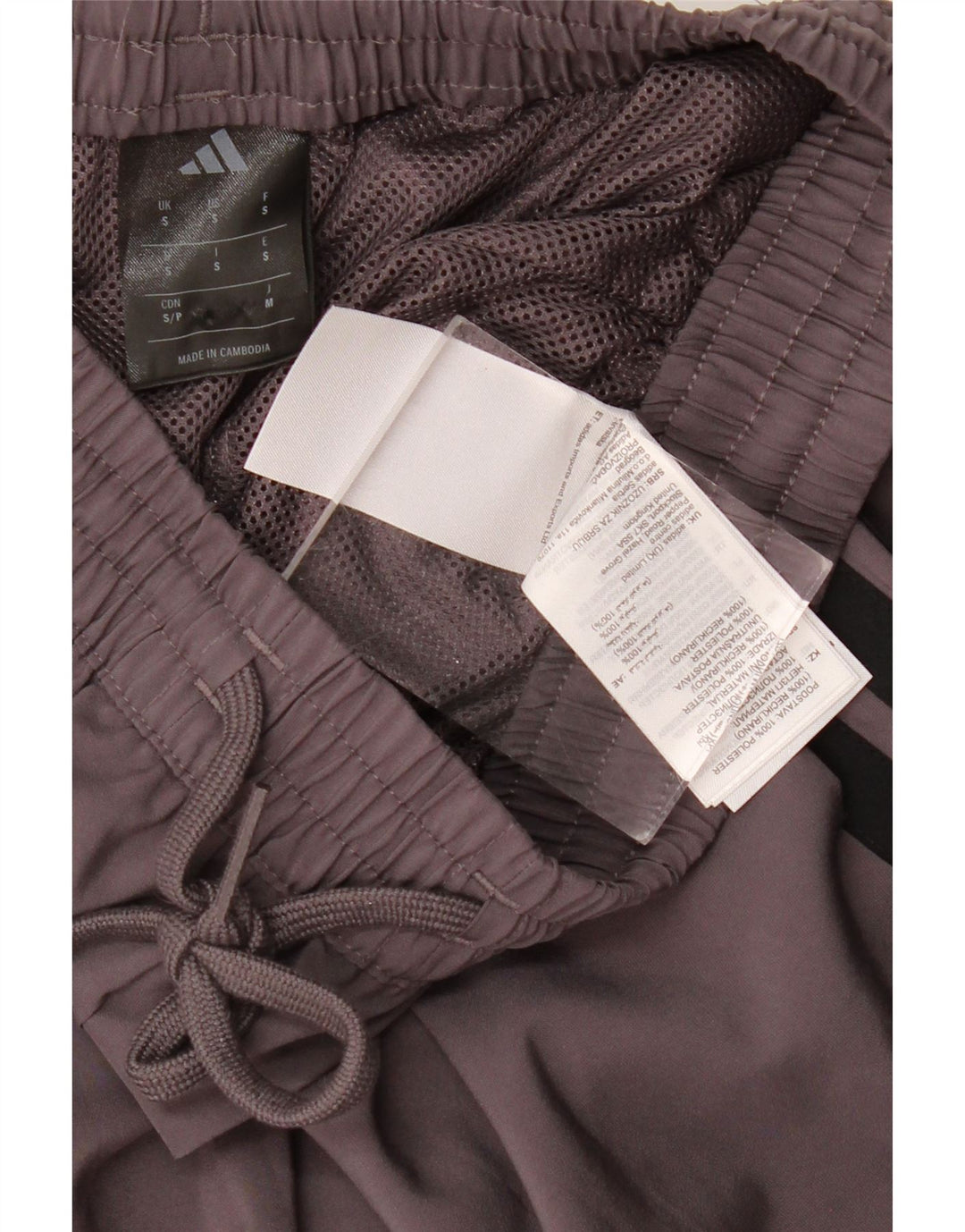 ADIDAS Herren Sport Shorts Small Grau Polyester