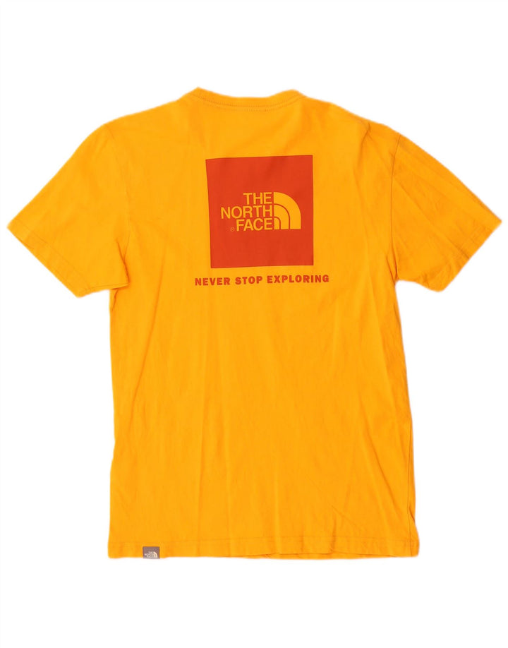 The North Face Herren-T-Shirt mit Grafik, Größe S, Orange, Baumwolle