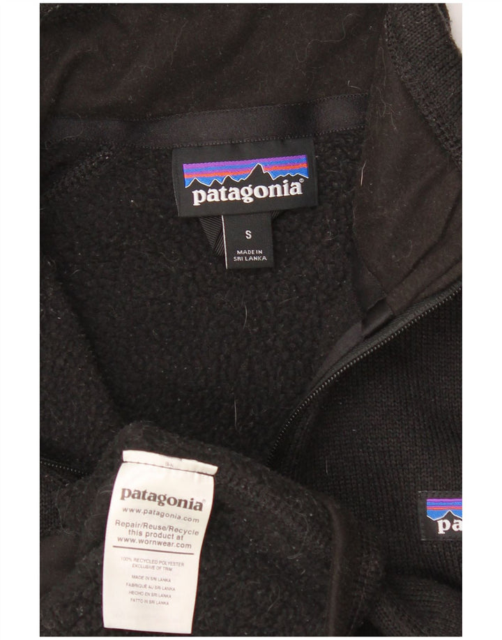 Patagonia Damen-Trainingsanzugoberteil mit normaler Passform, UK 10, Größe S, Schwarz