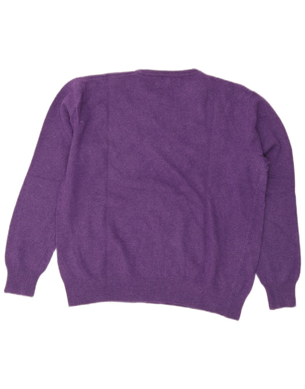 Kappa Damen-Pullover mit Rundhalsausschnitt, UK 14, mittelviolette Wolle