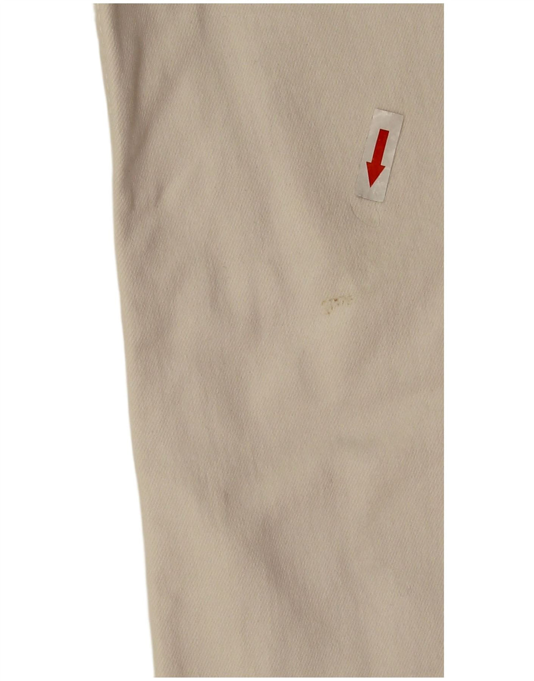 Gerade Bootcut-Jeans für Damen von Zara, EU 38, Größe S, W28, L26, cremefarbene Baumwolle