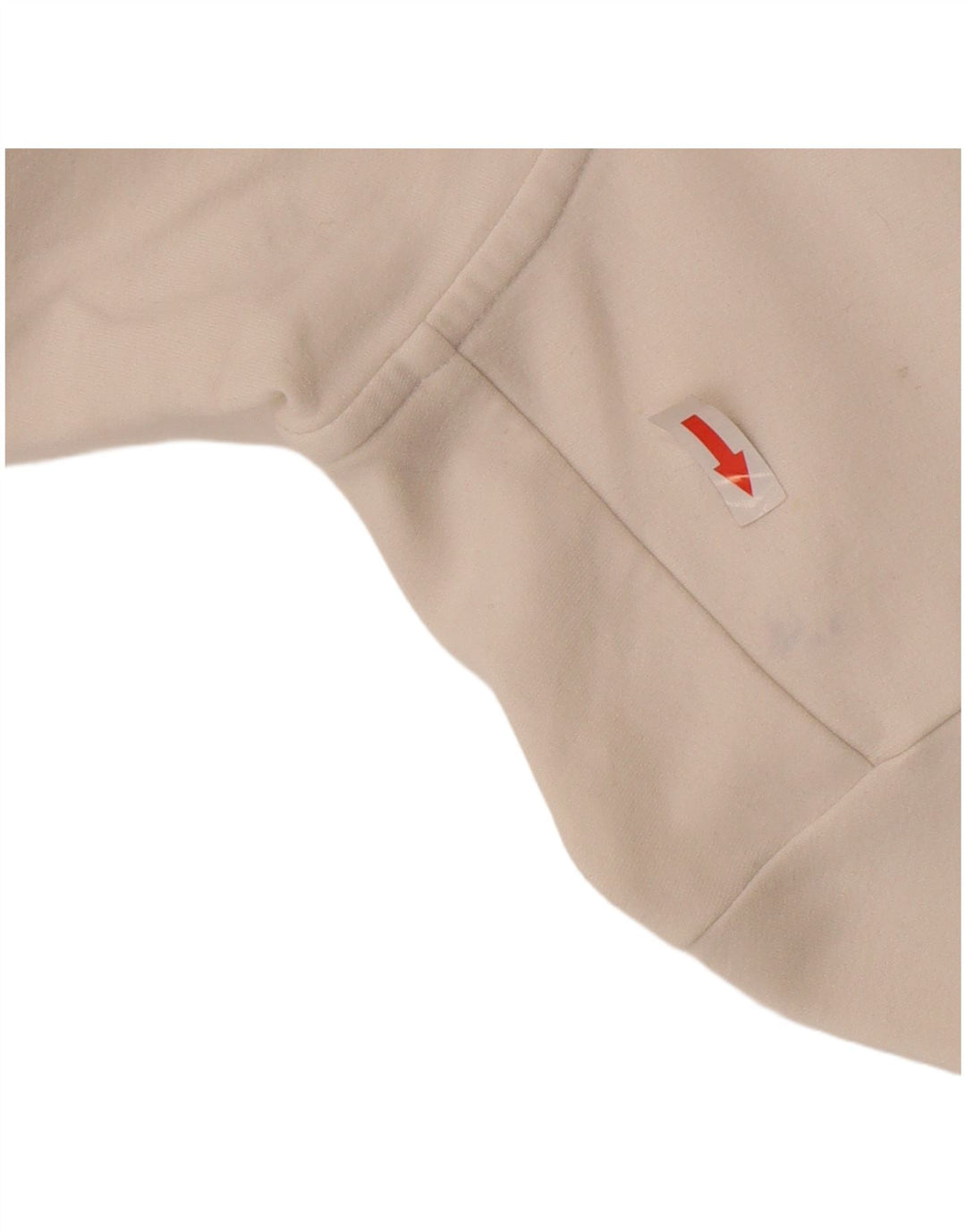 Nike Damen Zip Hoodie Pullover UK 8/10 Small Weiße Baumwolle