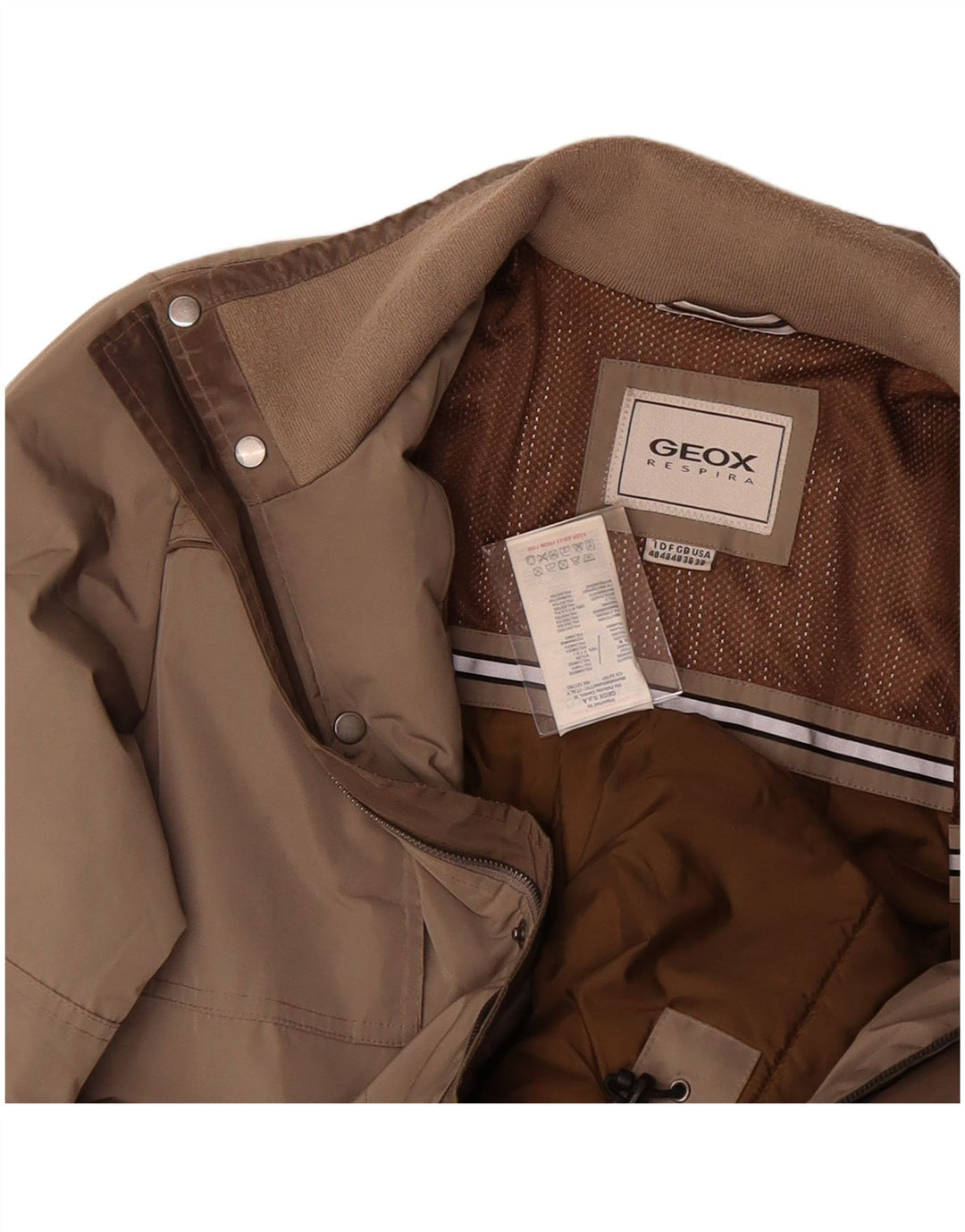 GEOX Mens Utility Jacket UK 38 Medium Beige Polyamide