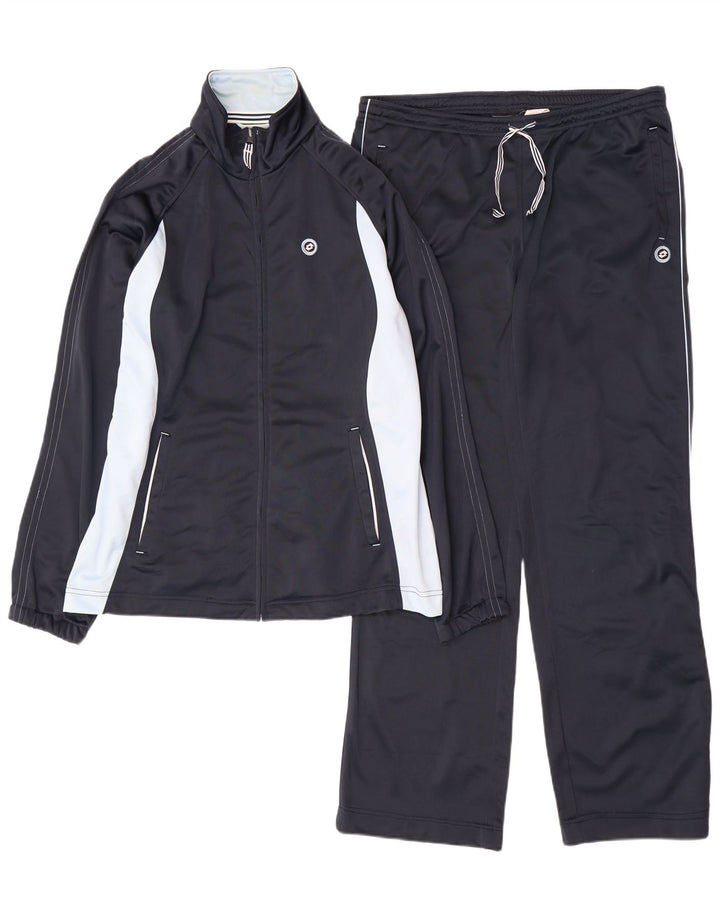LOTTO Damen-Trainingsanzug, UK 18, XL, Marineblau, Farbblock-Polyester