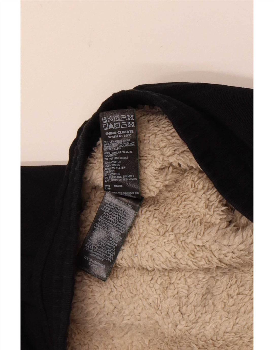 Marks & Spencer Herren-Trainingshose, Jogginghose, Größe L, Schwarz, Baumwolle