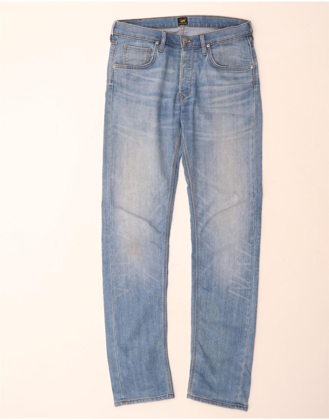 Lee Herren Daren Slim Jeans W33 L36 Blaue Baumwolle