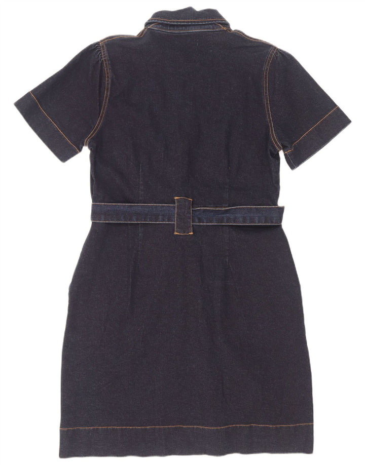 Oasis Damen Jeanskleid UK 12 Medium Marineblau Baumwolle