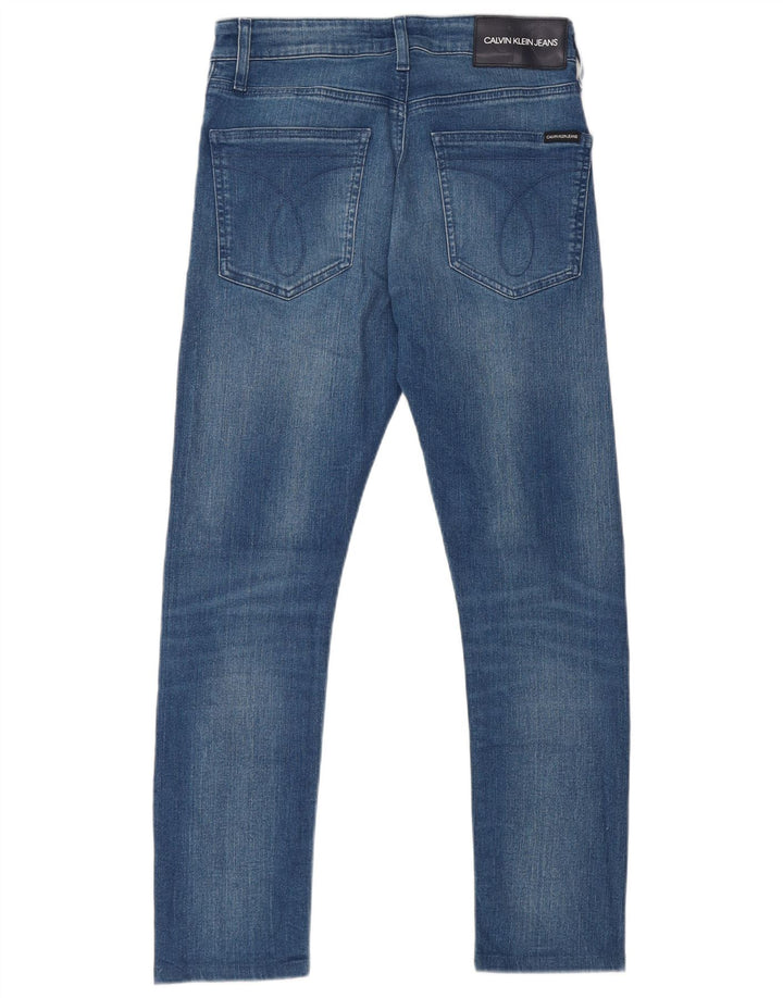 Calvin Klein Herren Slim Jeans W29 L27 Blaue Baumwolle