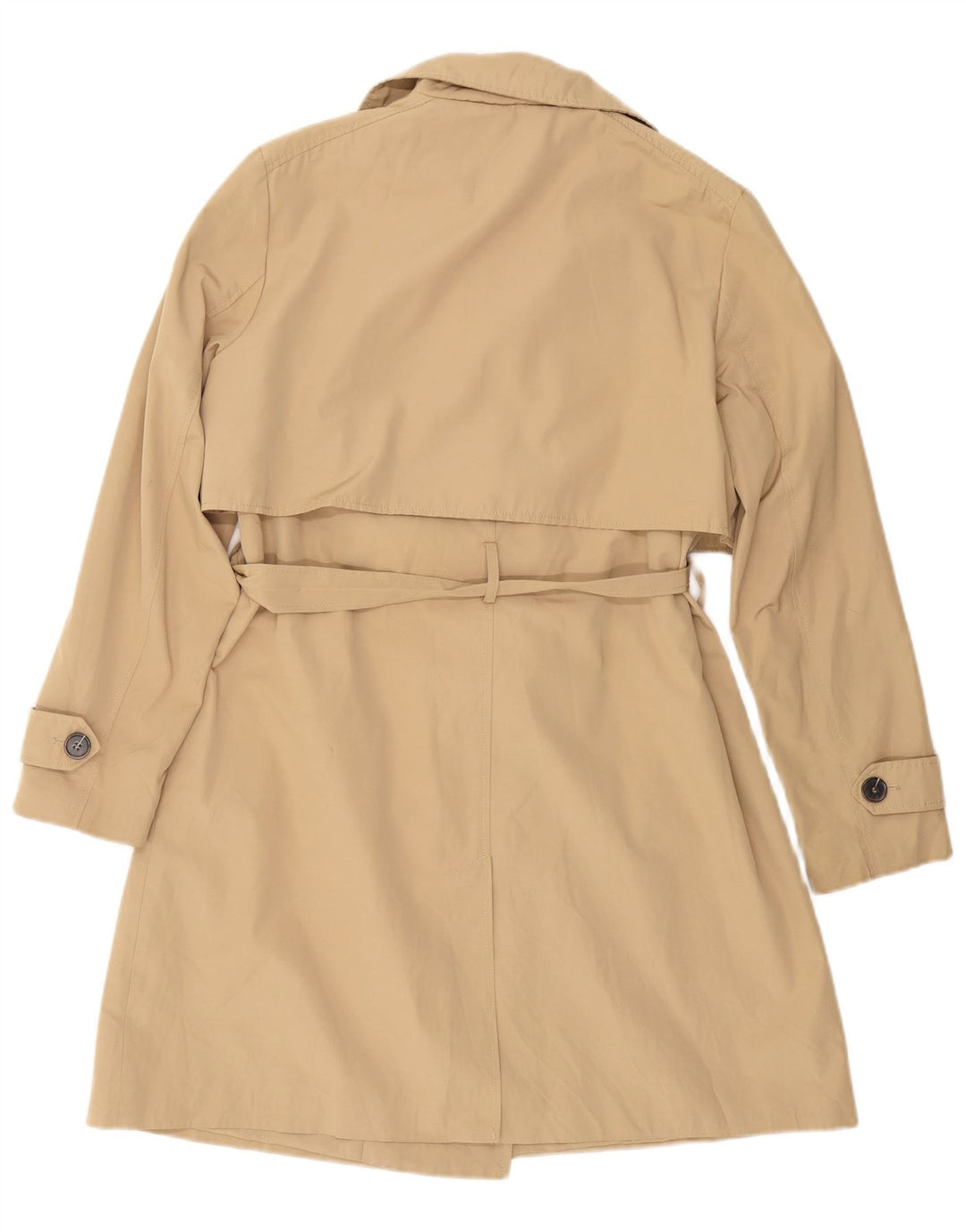 ZARA Damen Trenchcoat UK 18 XL Beige Baumwolle