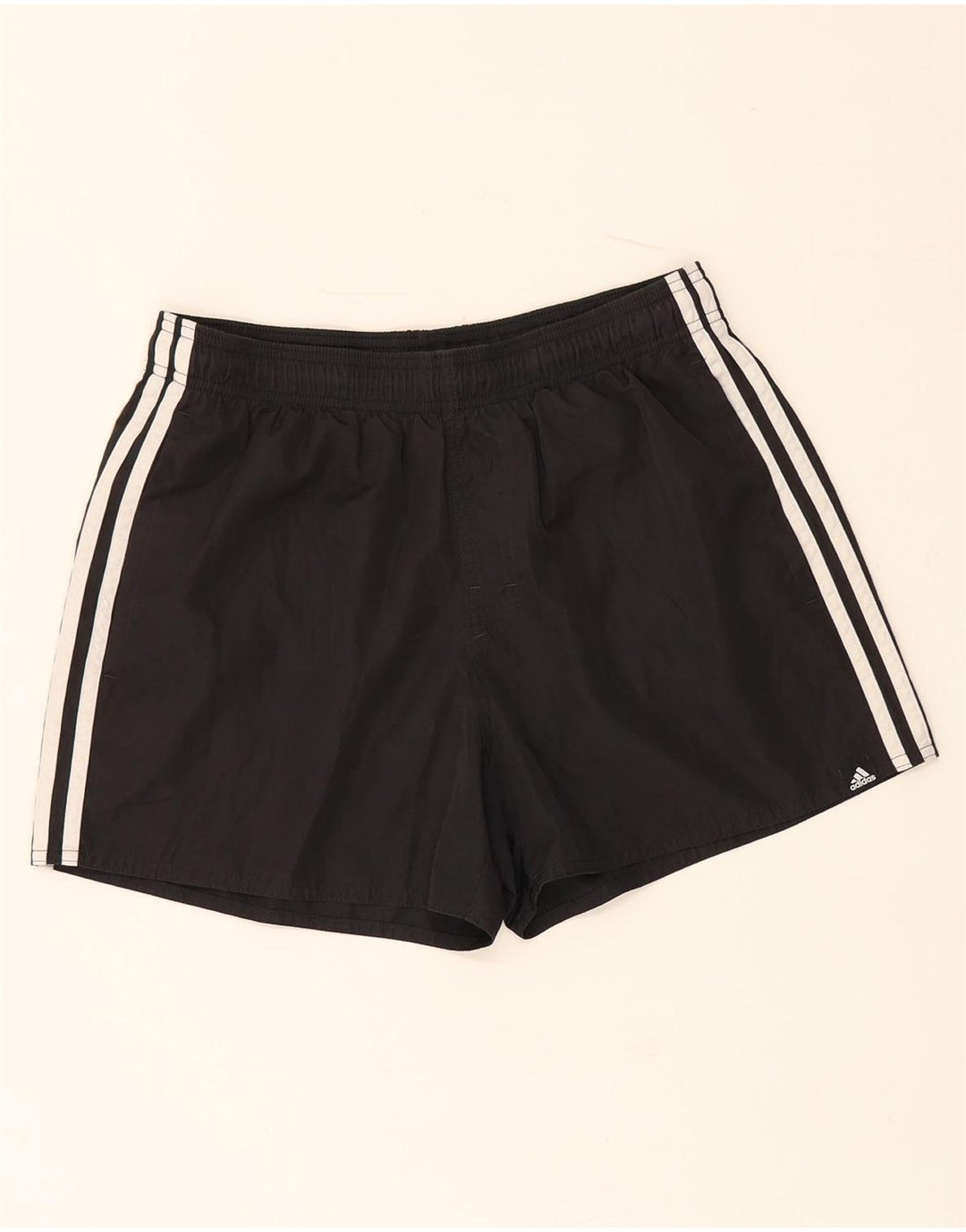 Adidas Damen Sportshorts UK 12 Medium Schwarz Polyester