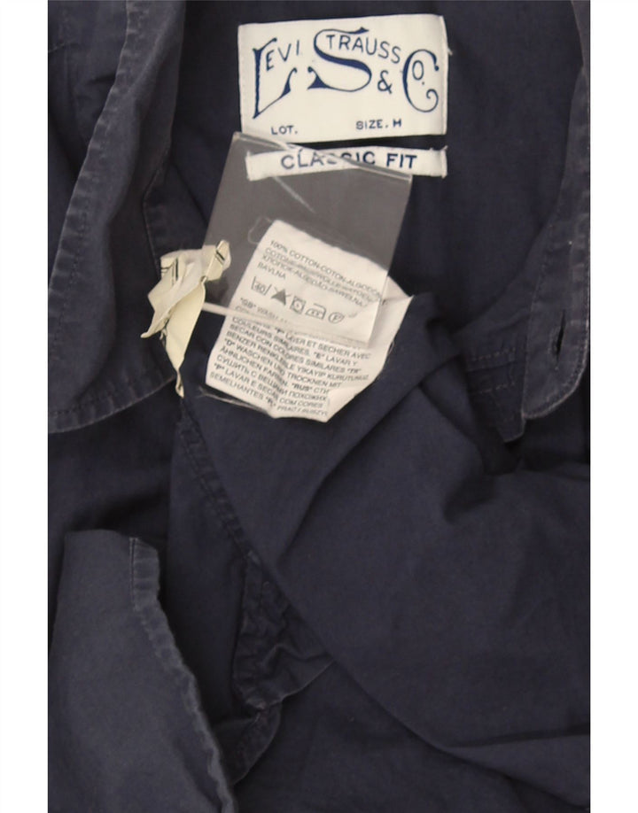 Levi's Herren-Hemd mit klassischer Passform, mittelmarineblaue Baumwolle