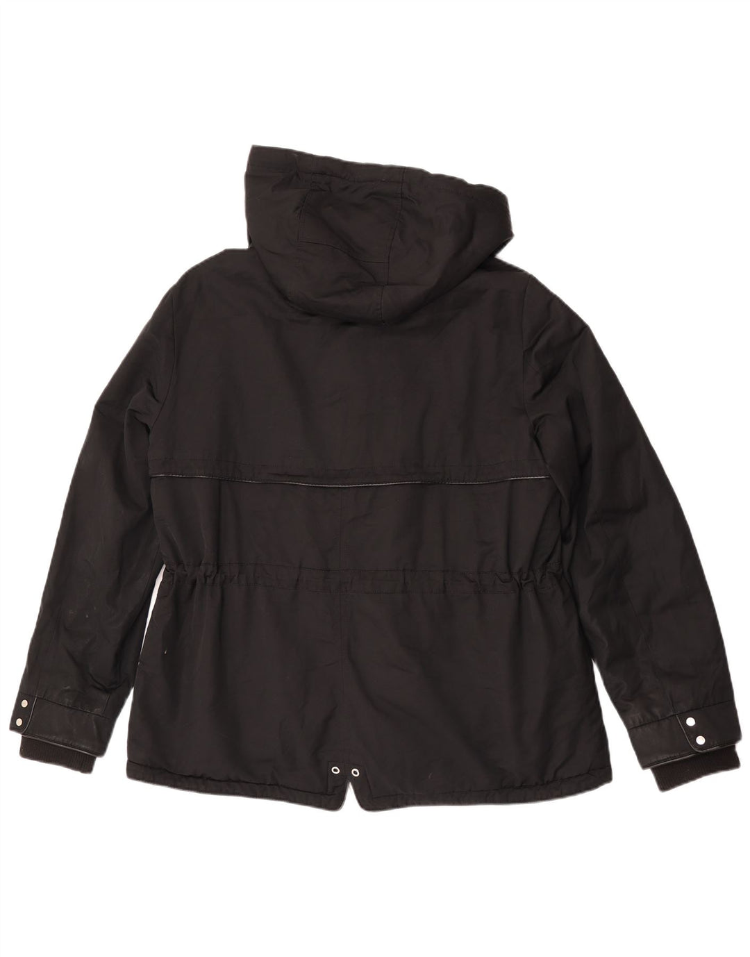 Zara Damen-Windbreakerjacke mit Kapuze, UK 18, XL, Schwarz, Polyester