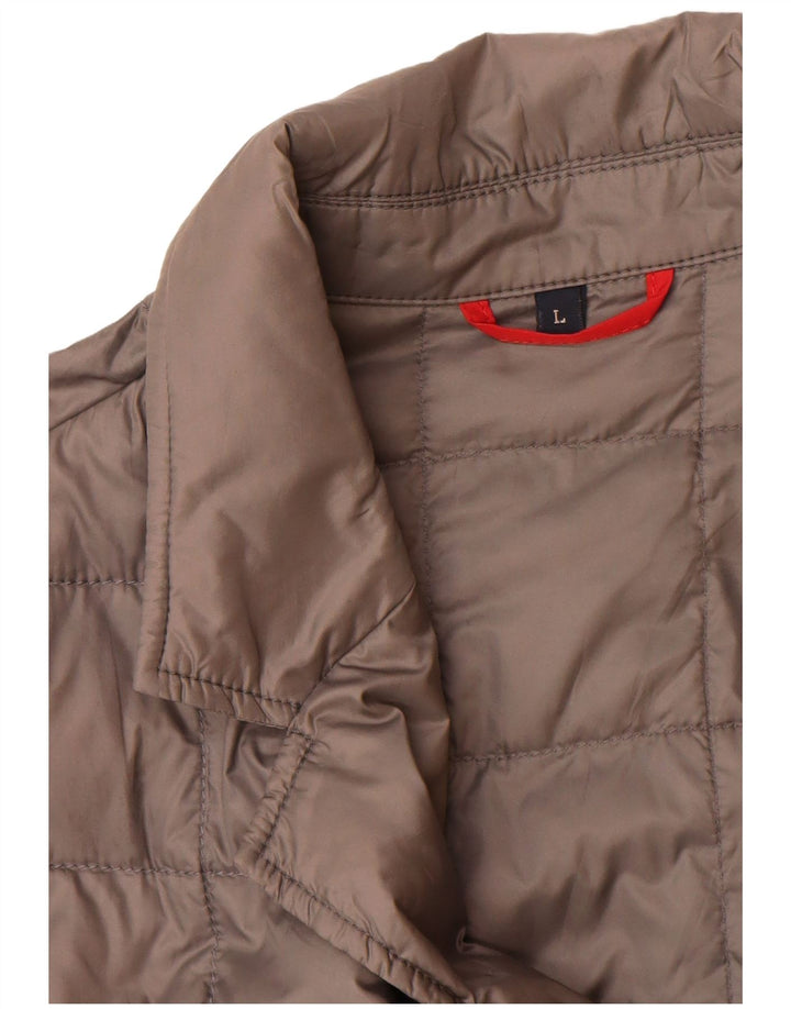 Fay Herren Wattierte Jacke UK 40 Large Grau