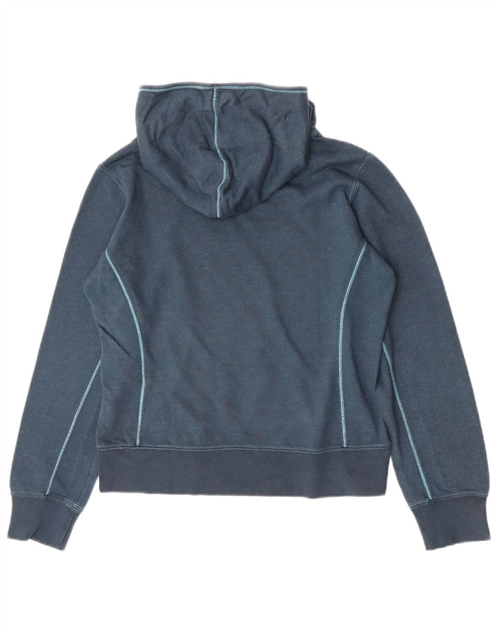 Champion Damen Heritage Classics Graphic Hoodie Pullover UK 12 Mittelblau