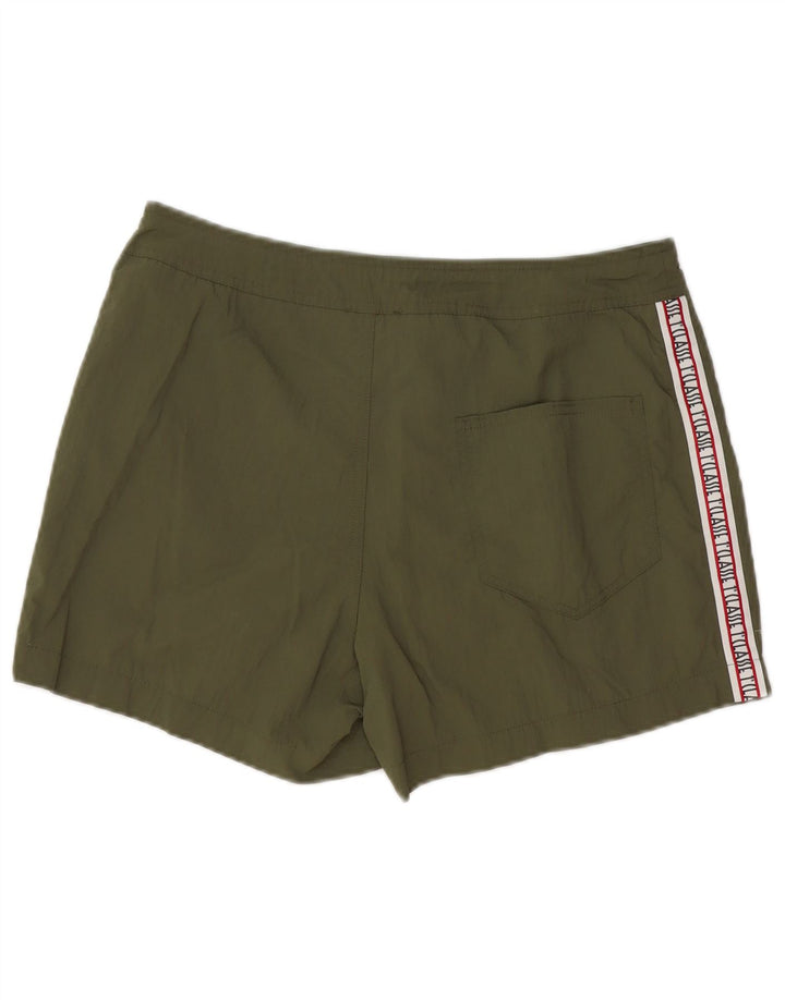 ALVIERO MARTINI Herren Badeshorts mit Grafik, Medium Khaki, Polyamid