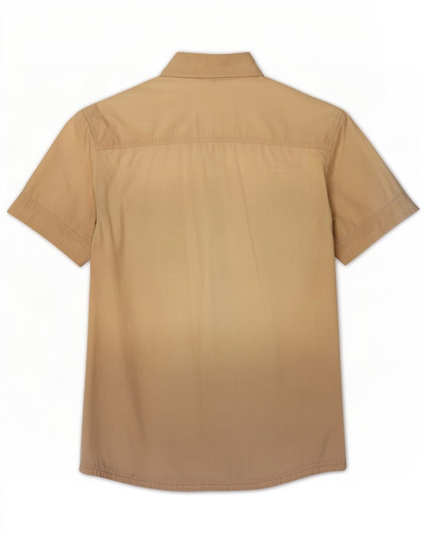 Colmar Herren-Kurzarmhemd, groß, beige, Baumwolle