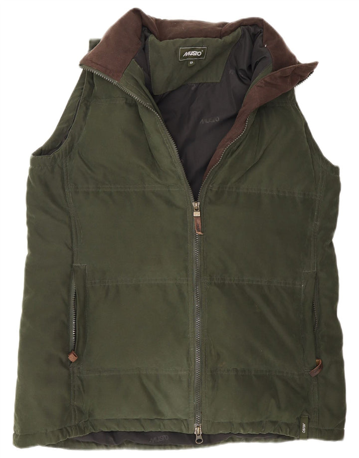 Musto Damen Wattierte Weste UK 12 Mittelgrünes Polyester