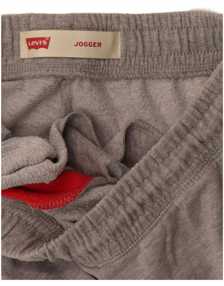 Levi's Jungen-Trainingshose mit grafischem Muster, 11–12 Jahre, graues Farbblockdesign