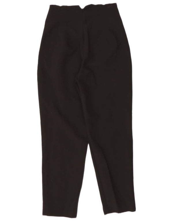 Zara Damen-Anzughose mit hoher Taille, Größe S, W26, L26, Schwarz, Polyester