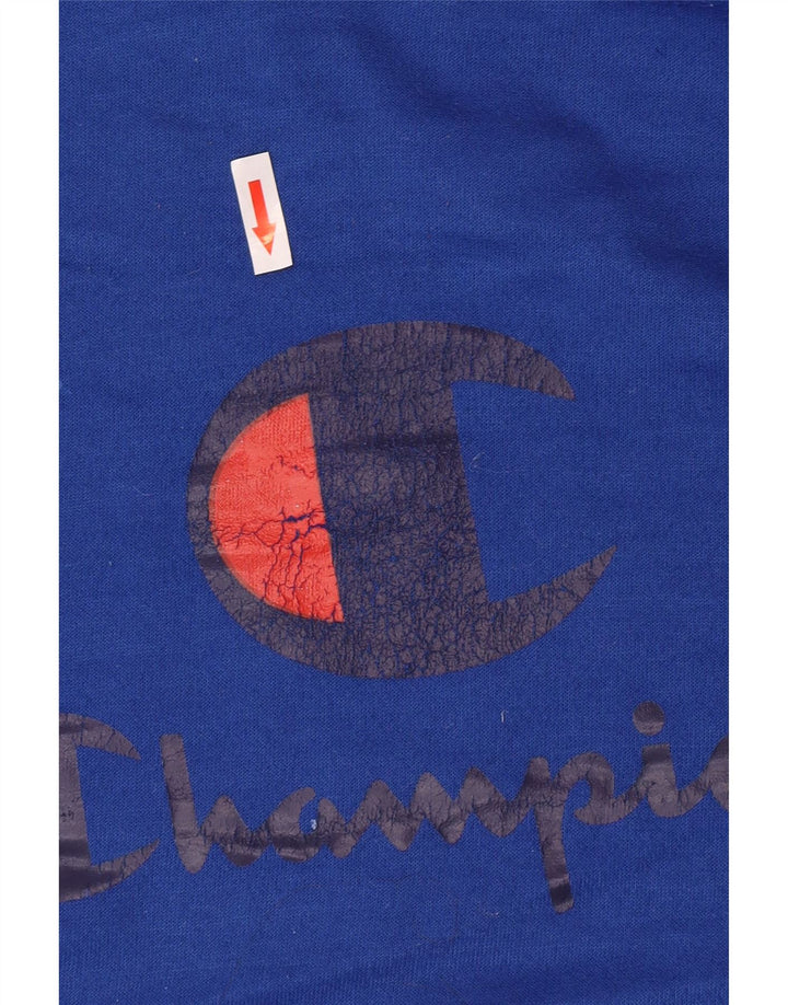 Champion Herren-Kapuzenpullover mit Grafik, mittelblau, Polyester