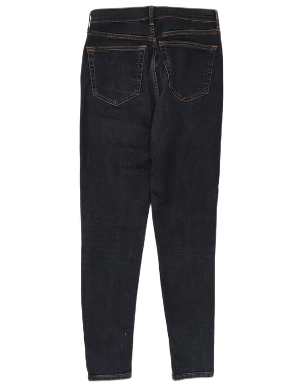 Topshop Damen Jamie Skinny Jeans W28 L28 Marineblau Baumwolle
