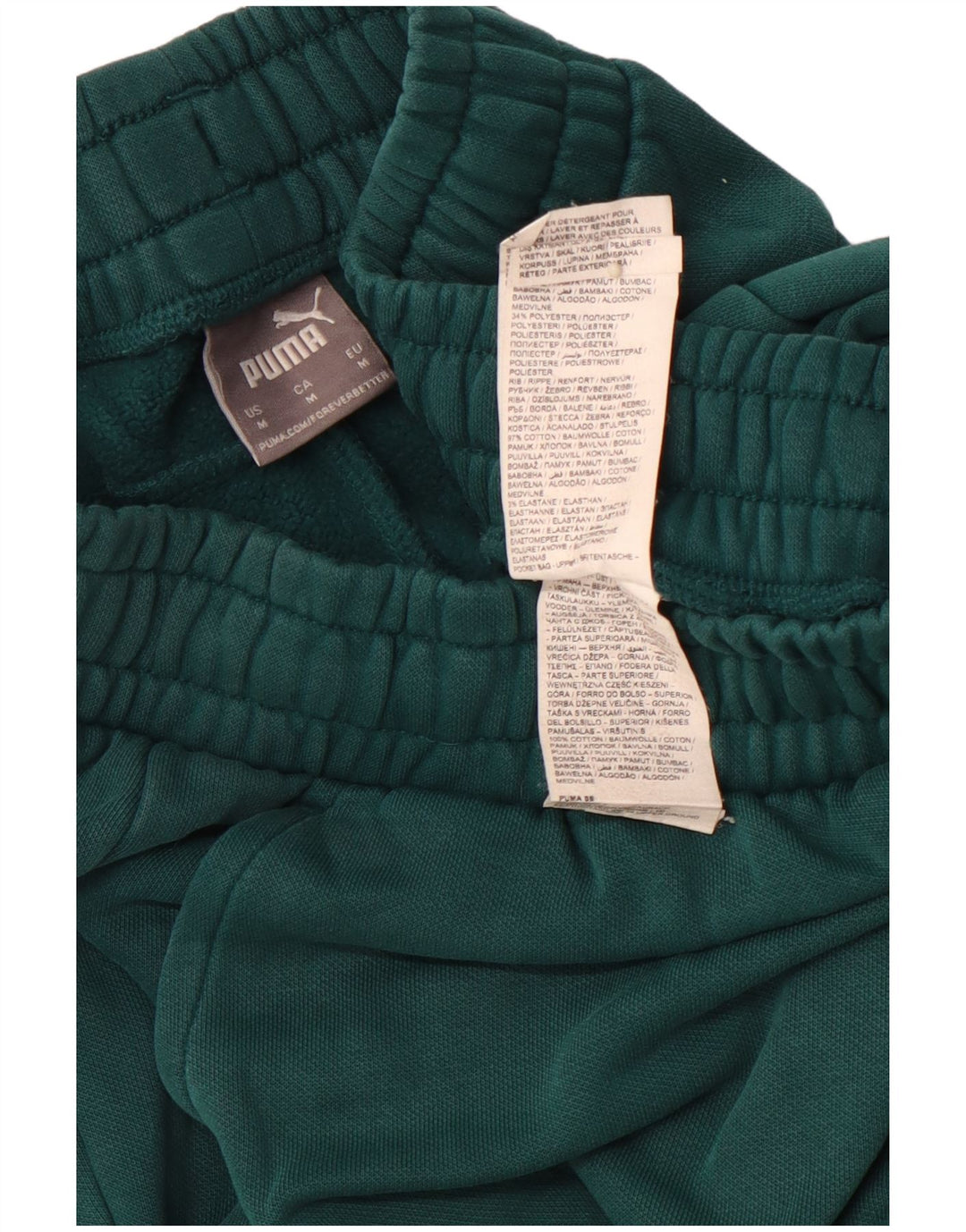 PUMA Herren-Trainingshose, Jogginghose, mittelgrüne Baumwolle