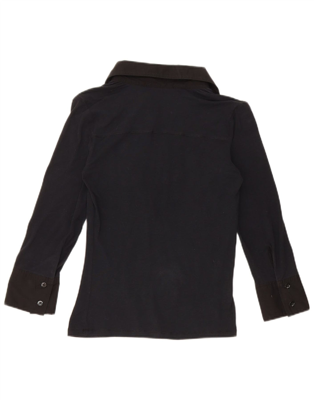 Liu Jo Damen-Pullover, 3/4-Ärmel-Hemdbluse, Größe S, Marineblau