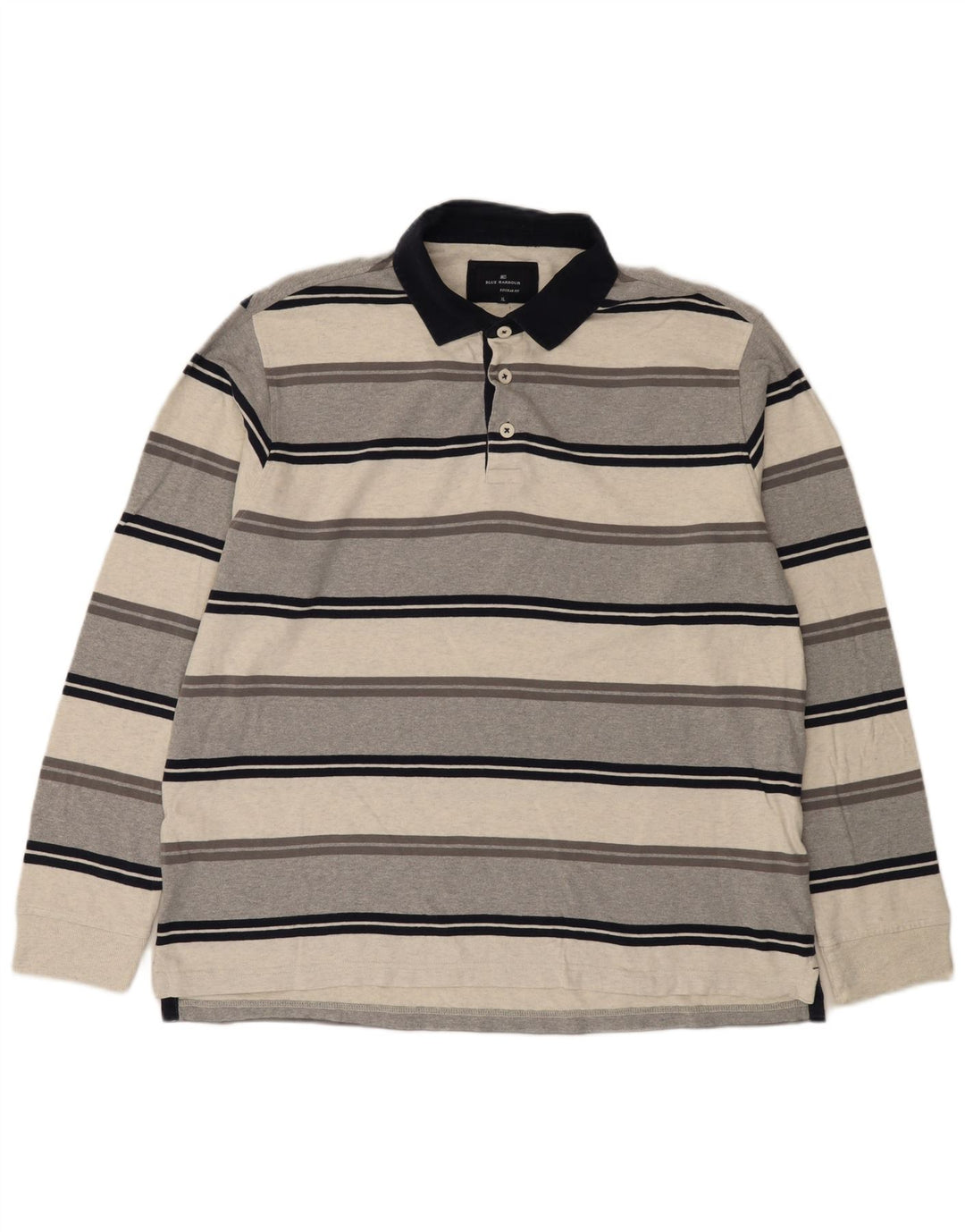 Marks & Spencer Herren Langarm-Rugby-Poloshirt XL Mehrfarbig